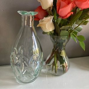 Vintage Glass Decanter Liquor Bottle Without Stopper